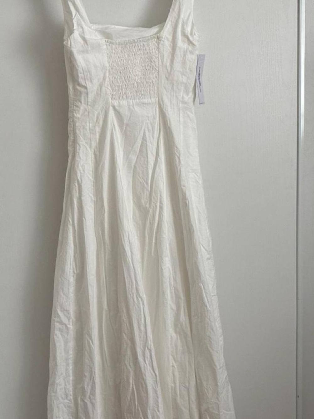 Elegant White Square-Neck Maxi Dress - Picture 4 of 4